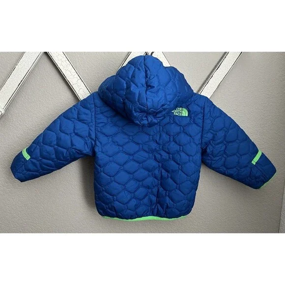 The North Face Infant Baby 6-12M Reversible Perrito Hooded Jacket - Blue - Picture 6 of 13